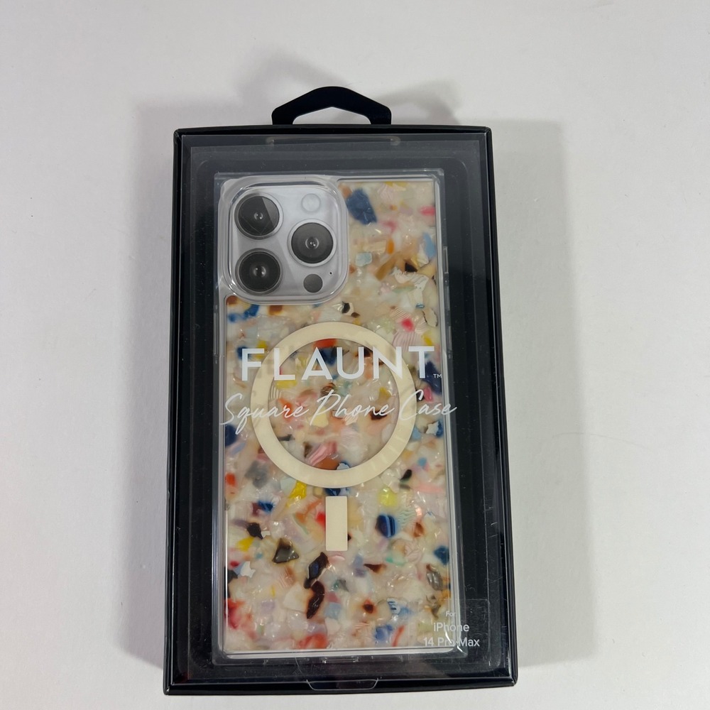 Flaunt Square Phone Case iPhone 14 Pro Max Mosaic Multi-Color RT519PC19/MS NEW
